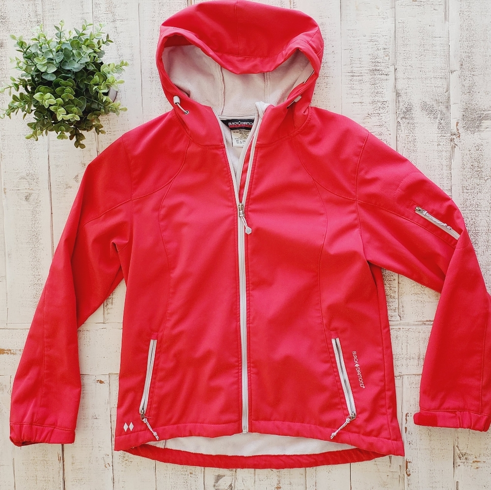 Black Diamond Red Lined Outer Shell Coat - image 1